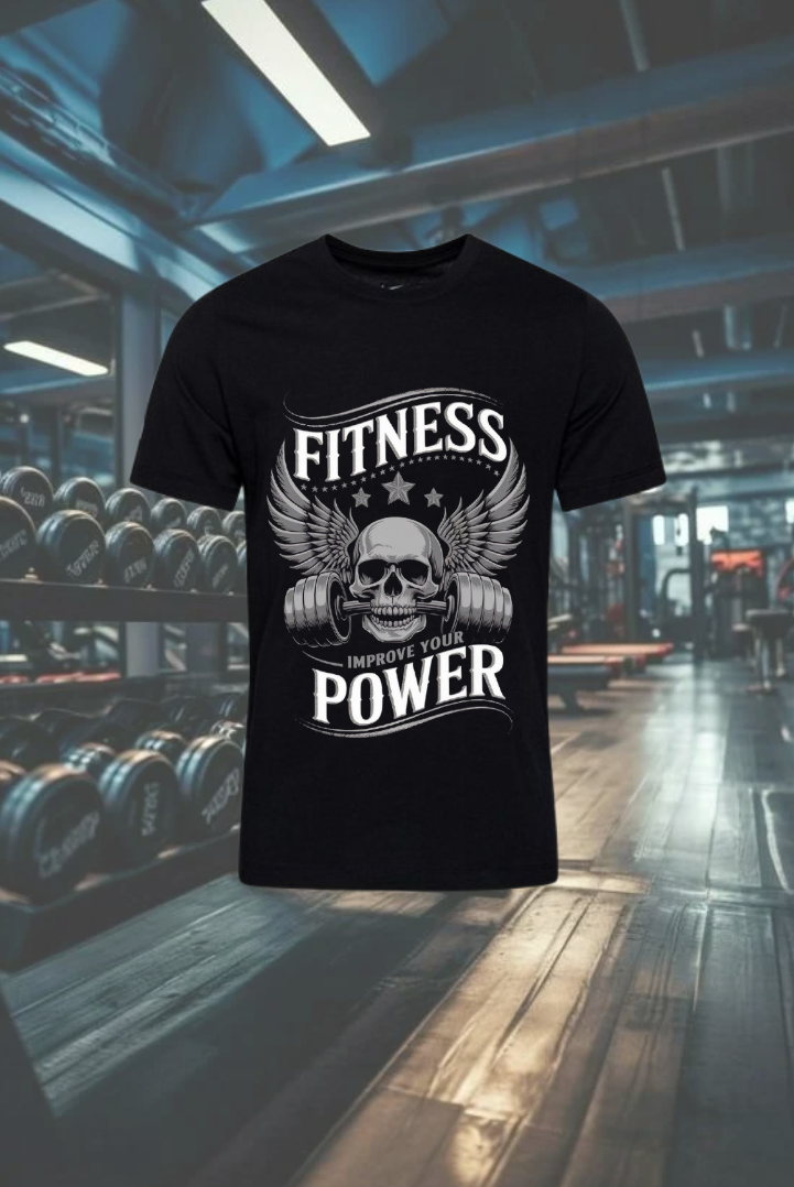 Fitness Power. Unisex Oversized T-Shirt