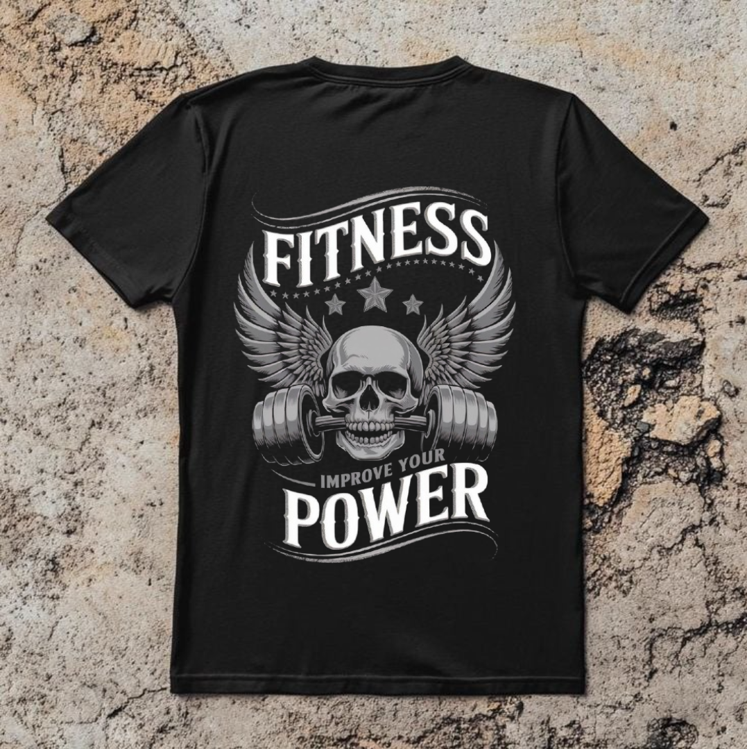 Fitness Power. Unisex Oversized T-Shirt