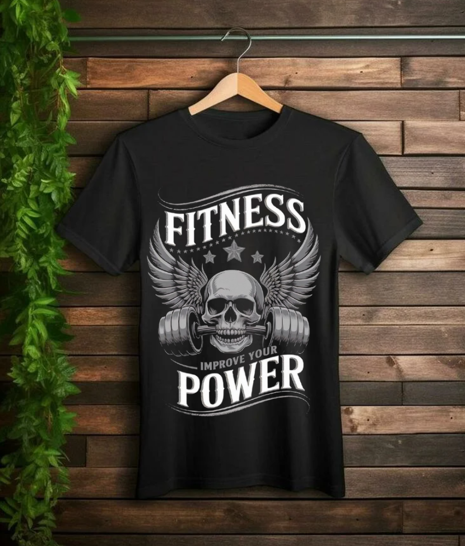 Fitness Power. Unisex Oversized T-Shirt