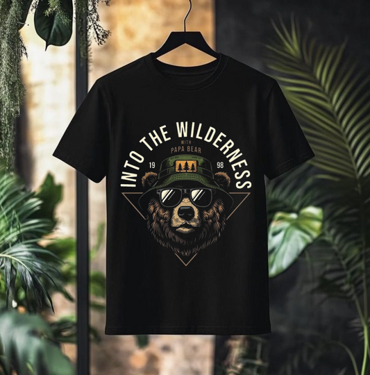 Into The Wilderness With Bear: Oversized T-Shirt